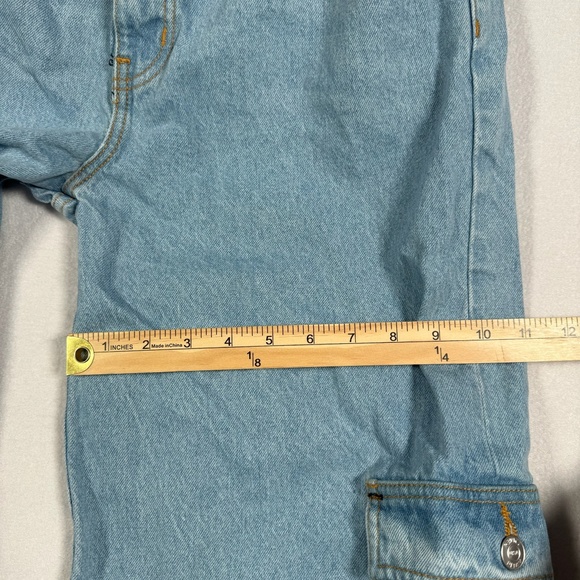 Revice Denim Wide Leg Baggy Jeans Womens Size 32 Light Blue High Rise - Picture 11 of 14